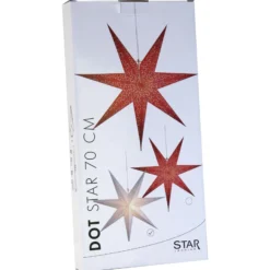 Papierstern Dot mit Lochmuster, weiß Ø 70 cm