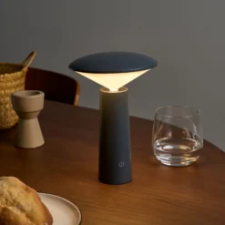 Pauleen LED-Akku-Tischlampe ADORABLE SPARK, grau, 21 cm IP44