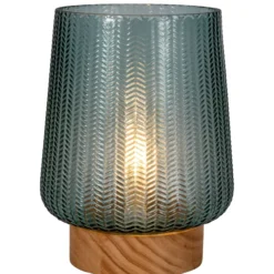 Pauleen Pretty Glamour E27-LED türkis Holzfuß