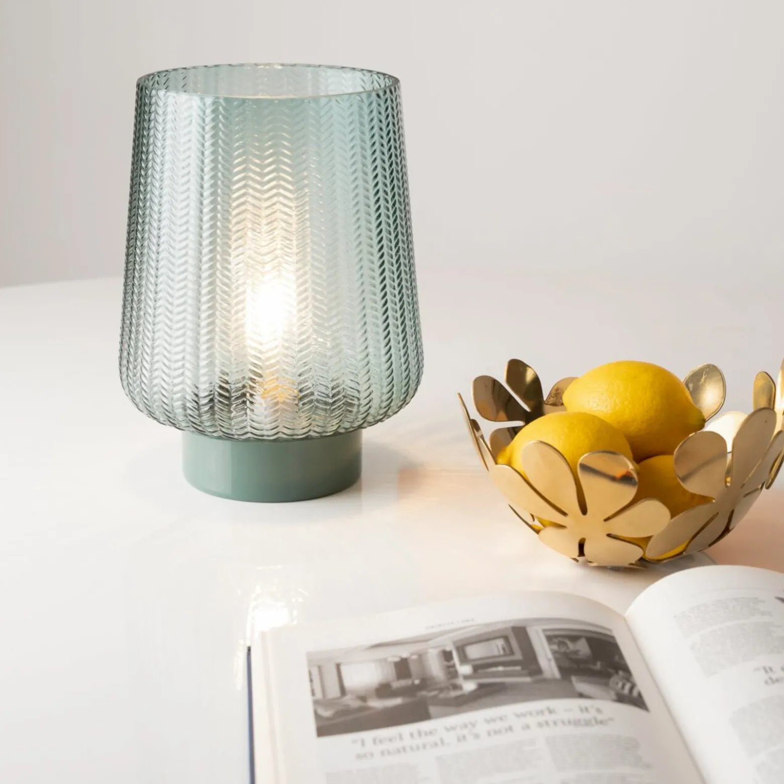 Pauleen Pretty Glamour E27-LED türkis Metallfuß
