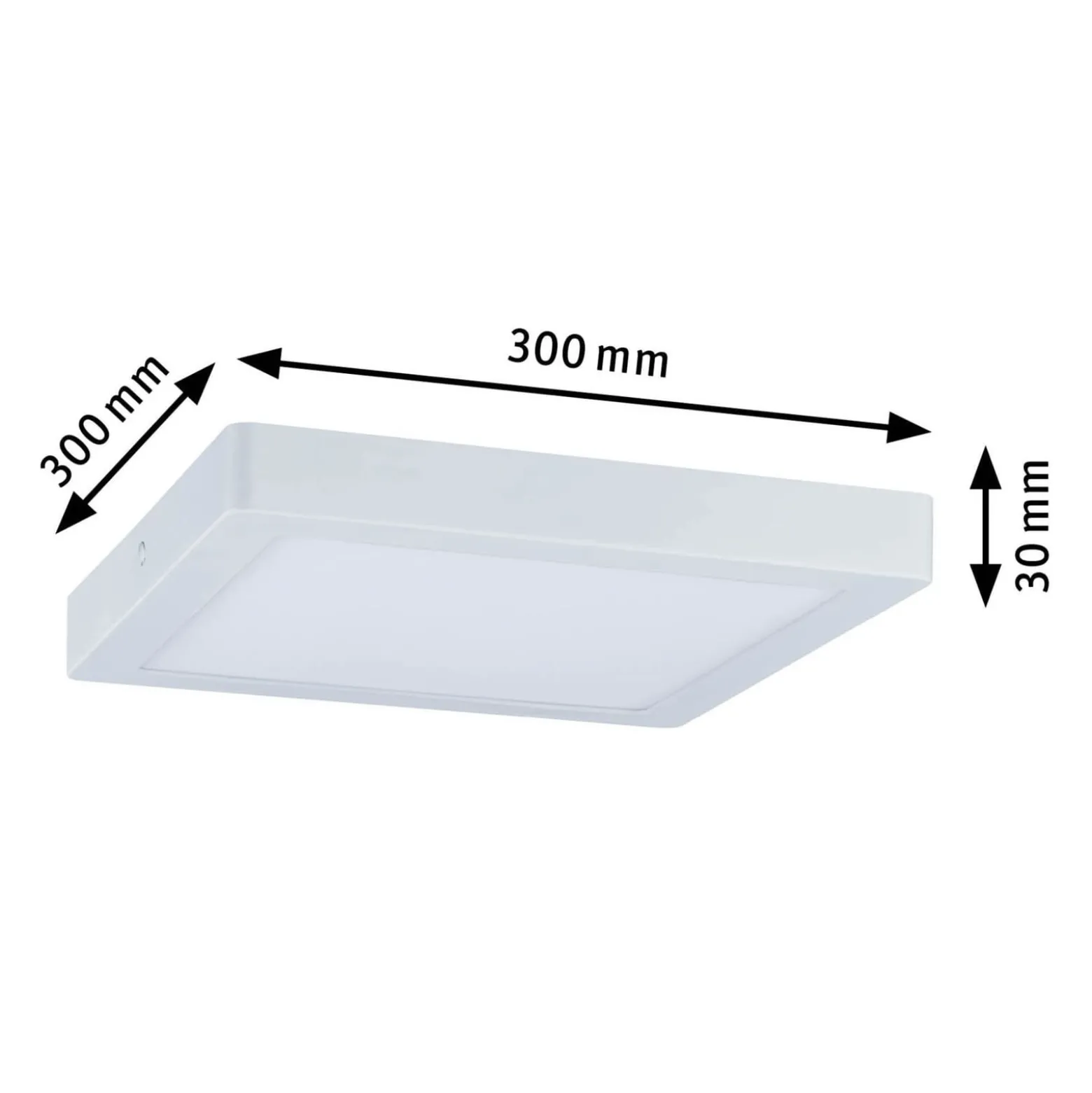 Paulmann Abia LED-Panel 4.000K eckig 30cm weiß