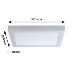 Paulmann Abia LED-Panel 30x30 cm 2.700K chrom