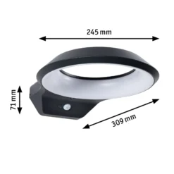 Paulmann Anela LED-Sensor-Außenwandleuchte 3.000 K