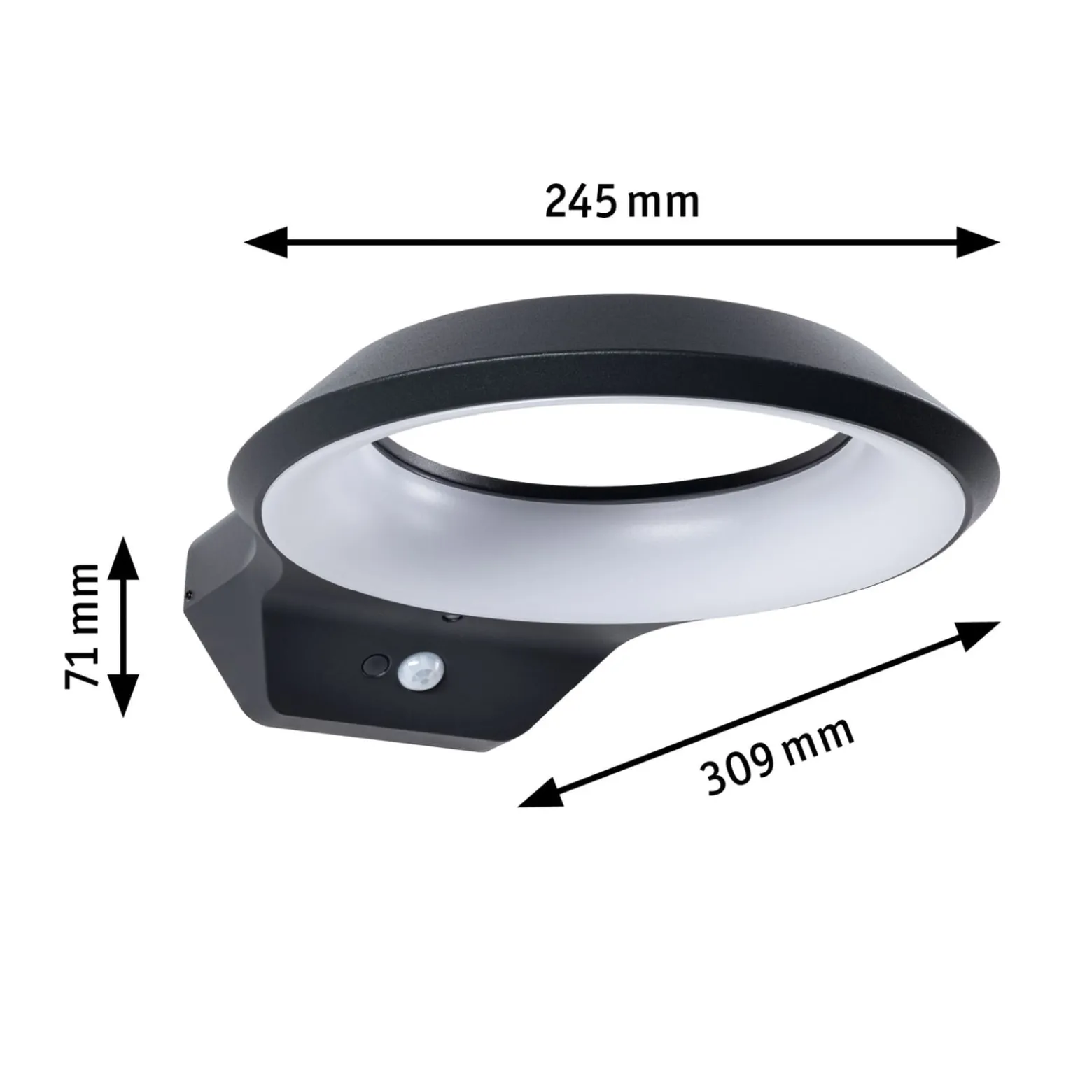 Paulmann Anela LED-Sensor-Außenwandleuchte 3.000 K