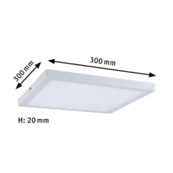 Paulmann Atria Decke 4.000 K 30x30 cm weiß matt