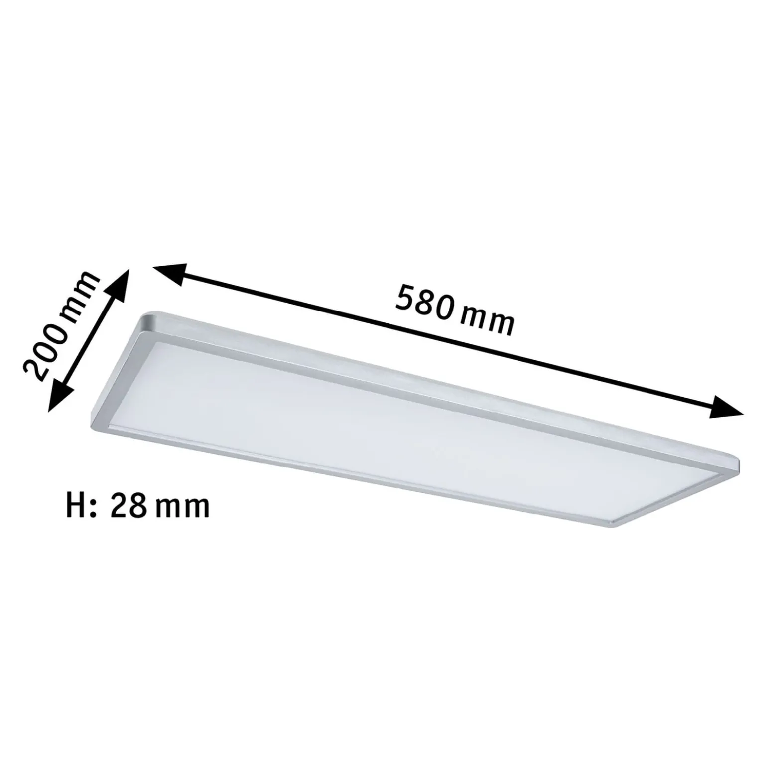 Paulmann Atria Shine Panel dim chrom RGBW 58x20