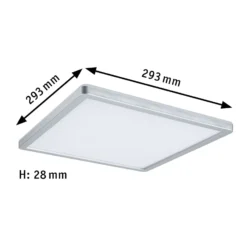 Paulmann Atria Shine Panel on/off chrom 840 29x29