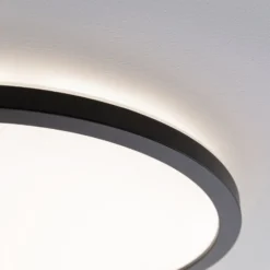 Paulmann Atria Shine Panel on/off schwarz 830 Ø19cm