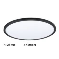 Paulmann Atria Shine Panel 3-step black 840 Ø42cm