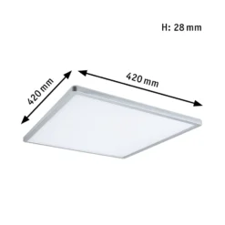 Paulmann Atria Shine Panel 3-step chrom 830 42x42