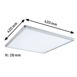 Paulmann Atria Shine Panel 3-step chrom 840 42x42