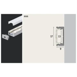 Paulmann Base Profil, alu eloxiert, weiß, 100 cm