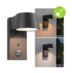 Paulmann Capea LED-Sensor-Außenwandlampe anthrazit Aluminium