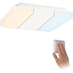 Paulmann Cela LED-Panel, 28x28cm, weiß, IP44