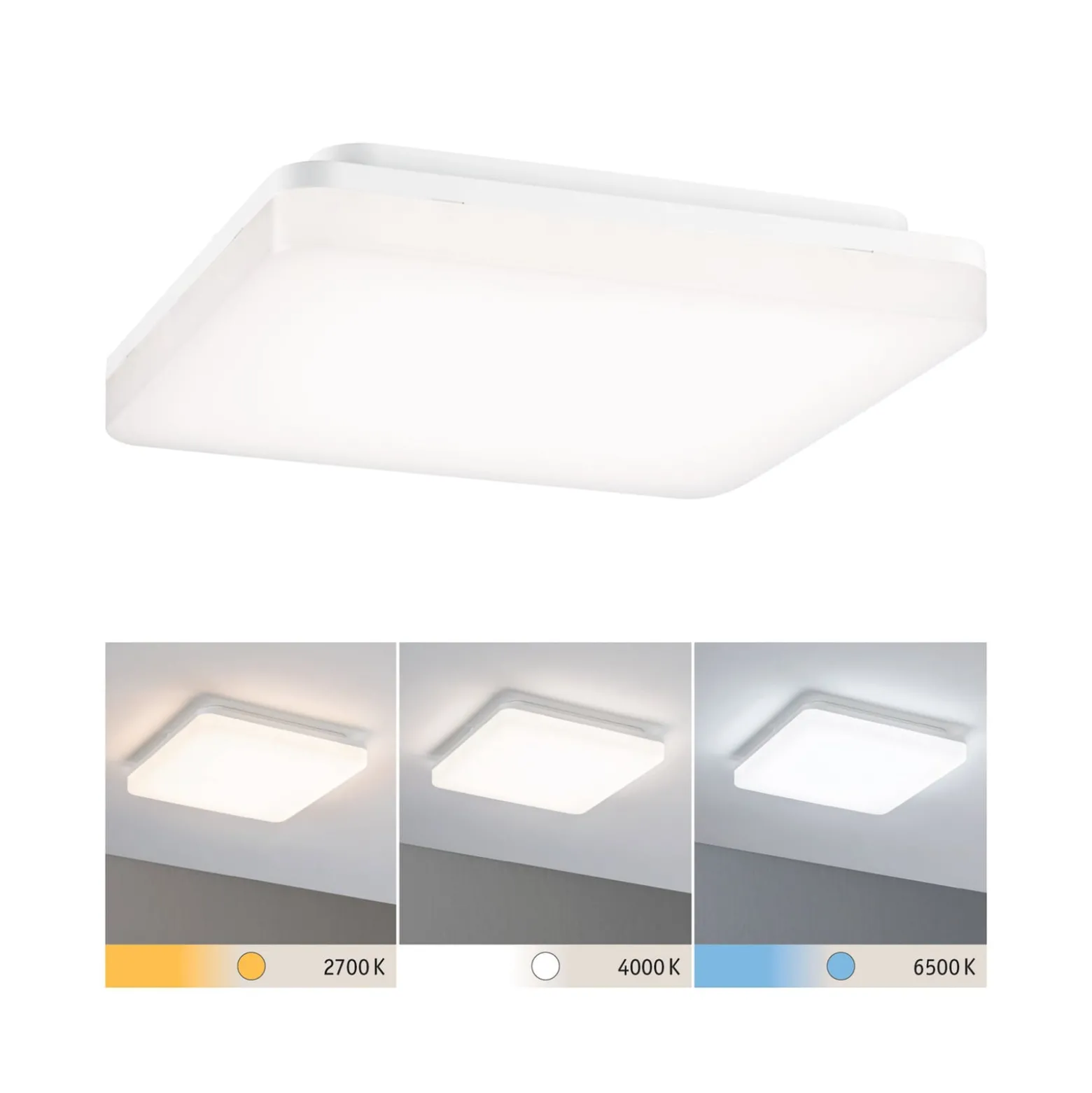 Paulmann Cela LED-Panel, 28x28cm, weiß, IP44