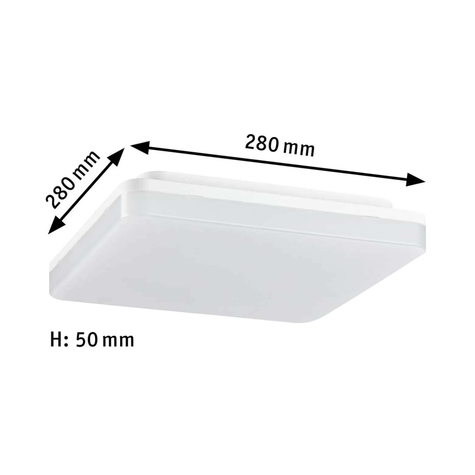 Paulmann Cela LED-Panel, 28x28cm, weiß, IP44