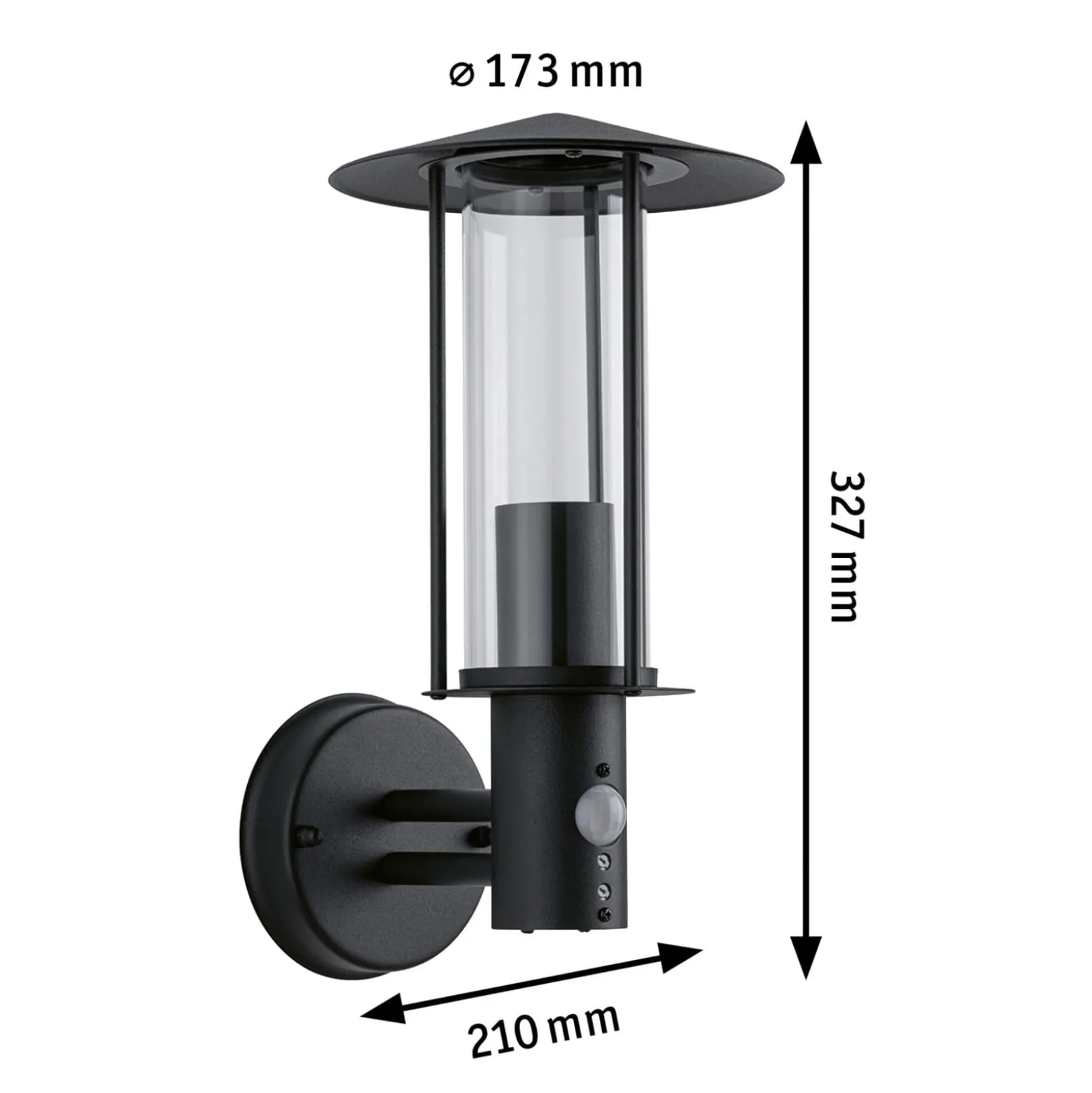 Paulmann Classic Außenwandleuchte mit Sensor