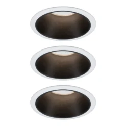Paulmann Cole LED-Spotlight, schwarz-weiß, 3er-Set