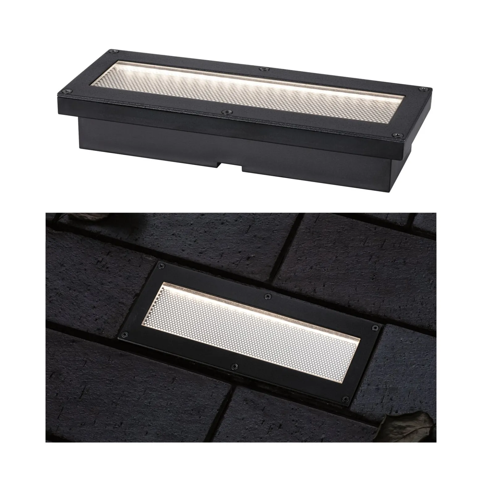 Paulmann Domenic LED-Solar-Bodeneinbaulampe 20x8cm