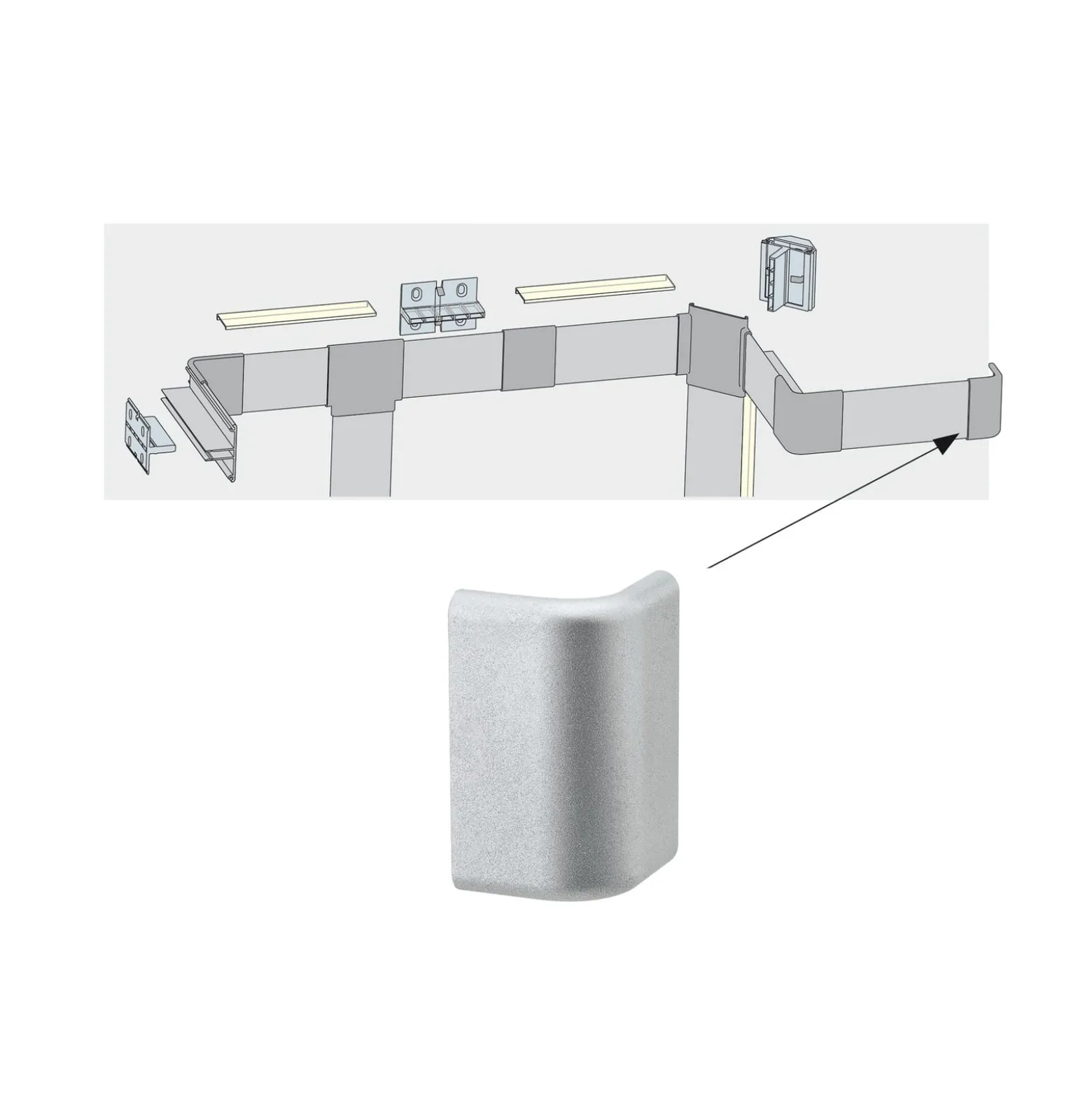 Paulmann Duo Profil Endkappe 2er für LED-Stripes