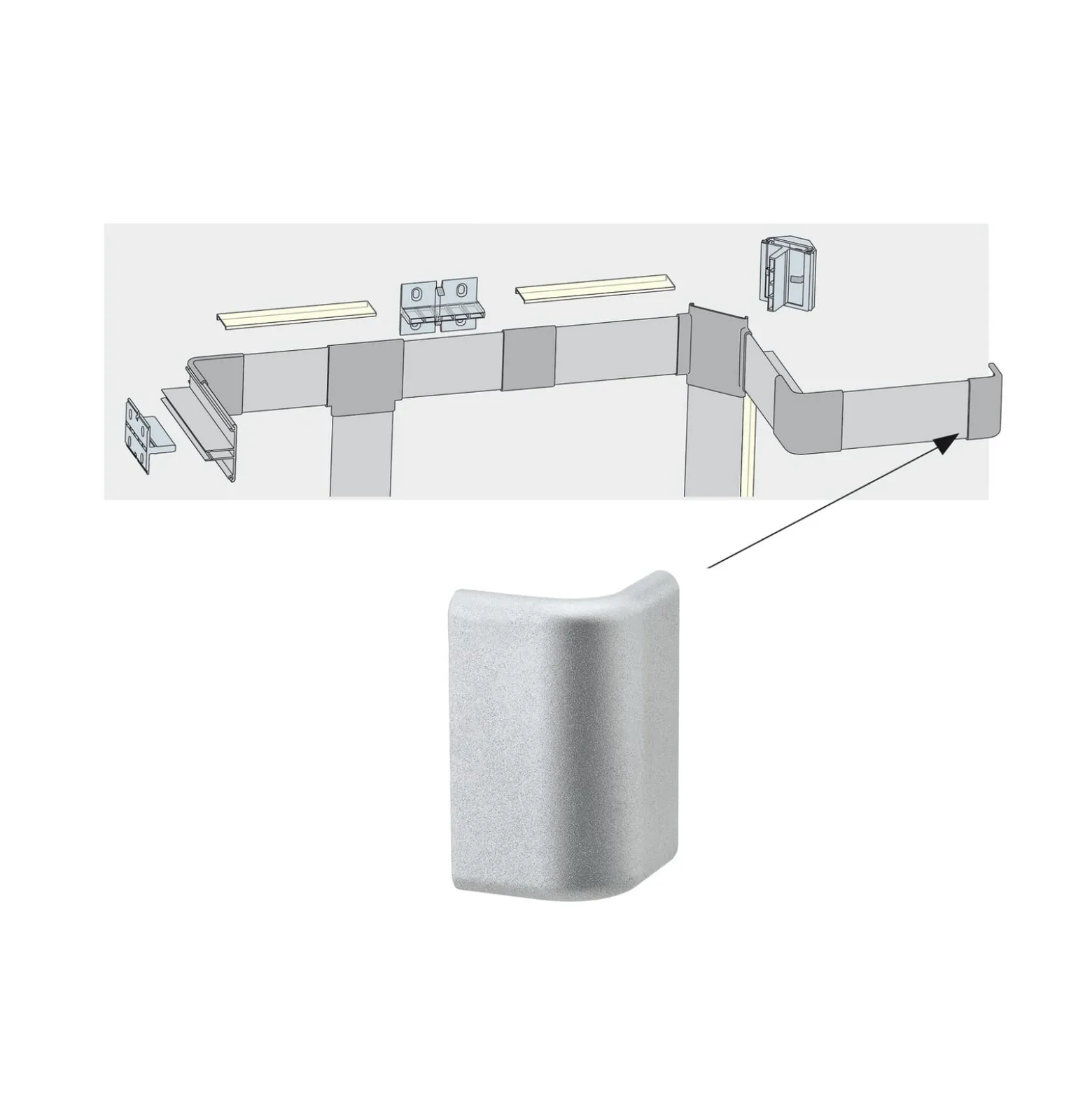 Paulmann Duo Profil Endkappe 2er für LED-Stripes