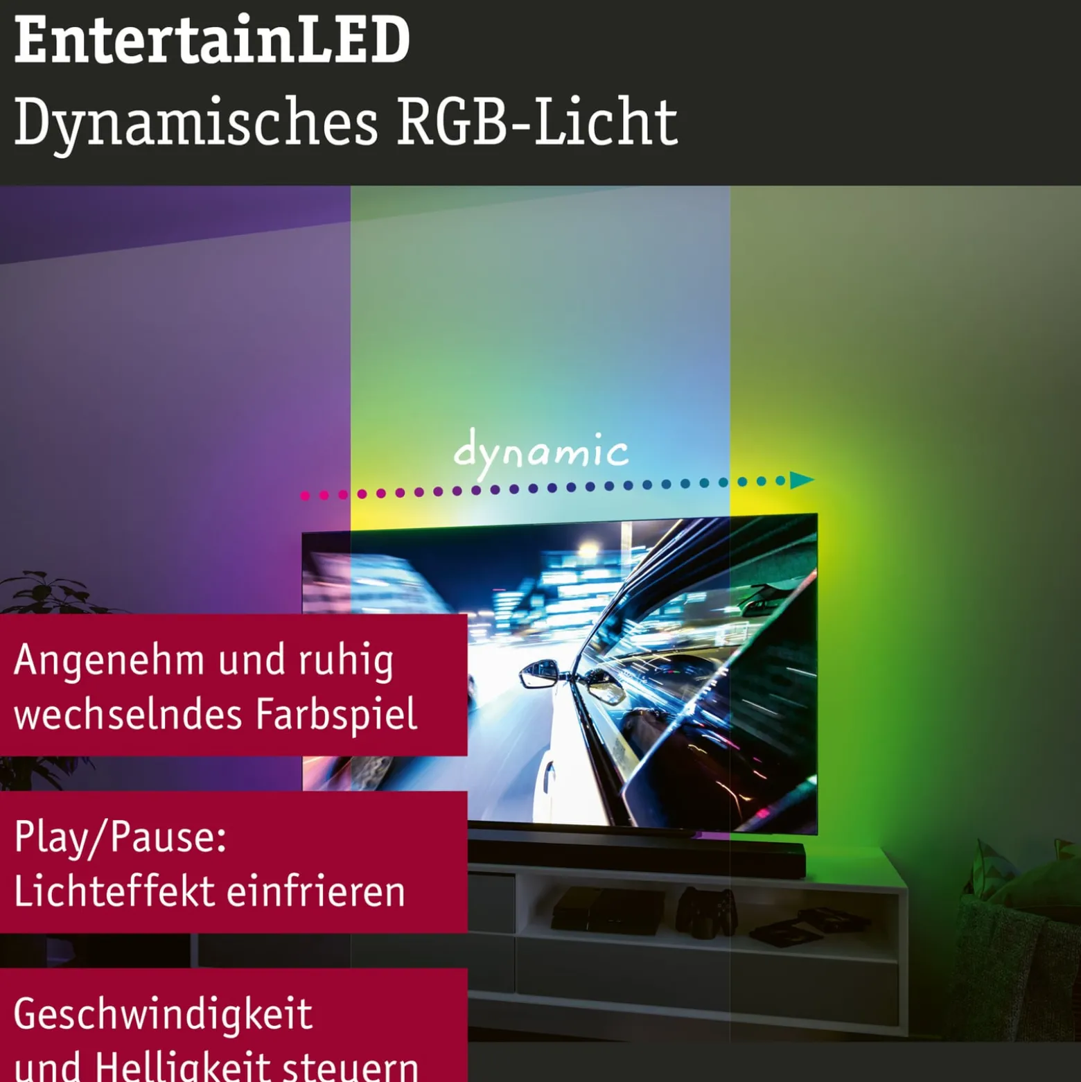Paulmann EntertainLED LED-Strip RGB TV-Set 55 Zoll