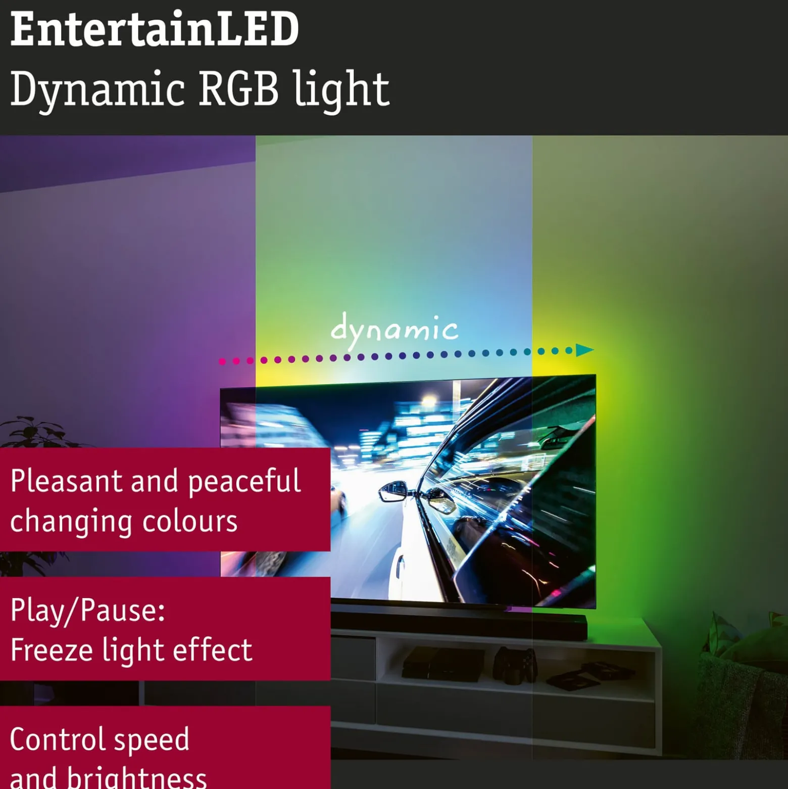 Paulmann EntertainLED LED-Strip RGB TV-Set 55 Zoll
