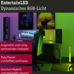 Paulmann EntertainLED Lightbar, RGB, 60cm, 2er-Set