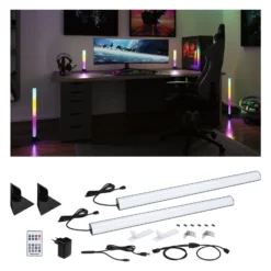 Paulmann 2er-Set EntertainLED Lightbar Dynamic RGB 60cm Fuß