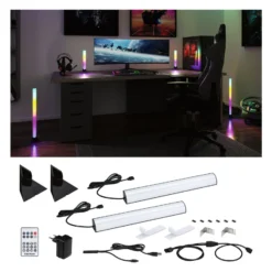 Paulmann 2er-Set EntertainLED Lightbar Dynamic RGB 30cm Fuß
