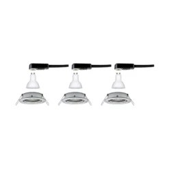Paulmann 3er Spot Nova rund schwenkbar eisen GU10 2700K