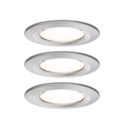 Paulmann 3er Spot Nova rund starr Eisen IP44 GU10 2.700K