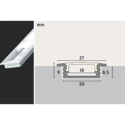 Paulmann Floor Einbauprofil für LED-Strips 2m