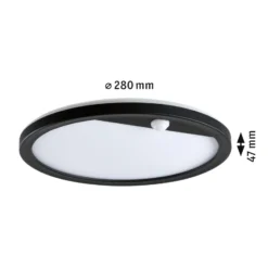 Paulmann Lamina Sensor-Wandlampe CCT rund schwarz