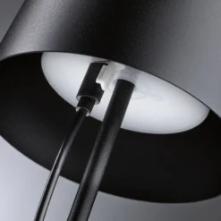 Paulmann LED-Akku-Tischlampe Gilo, schwarz, Kunststoff, IP44