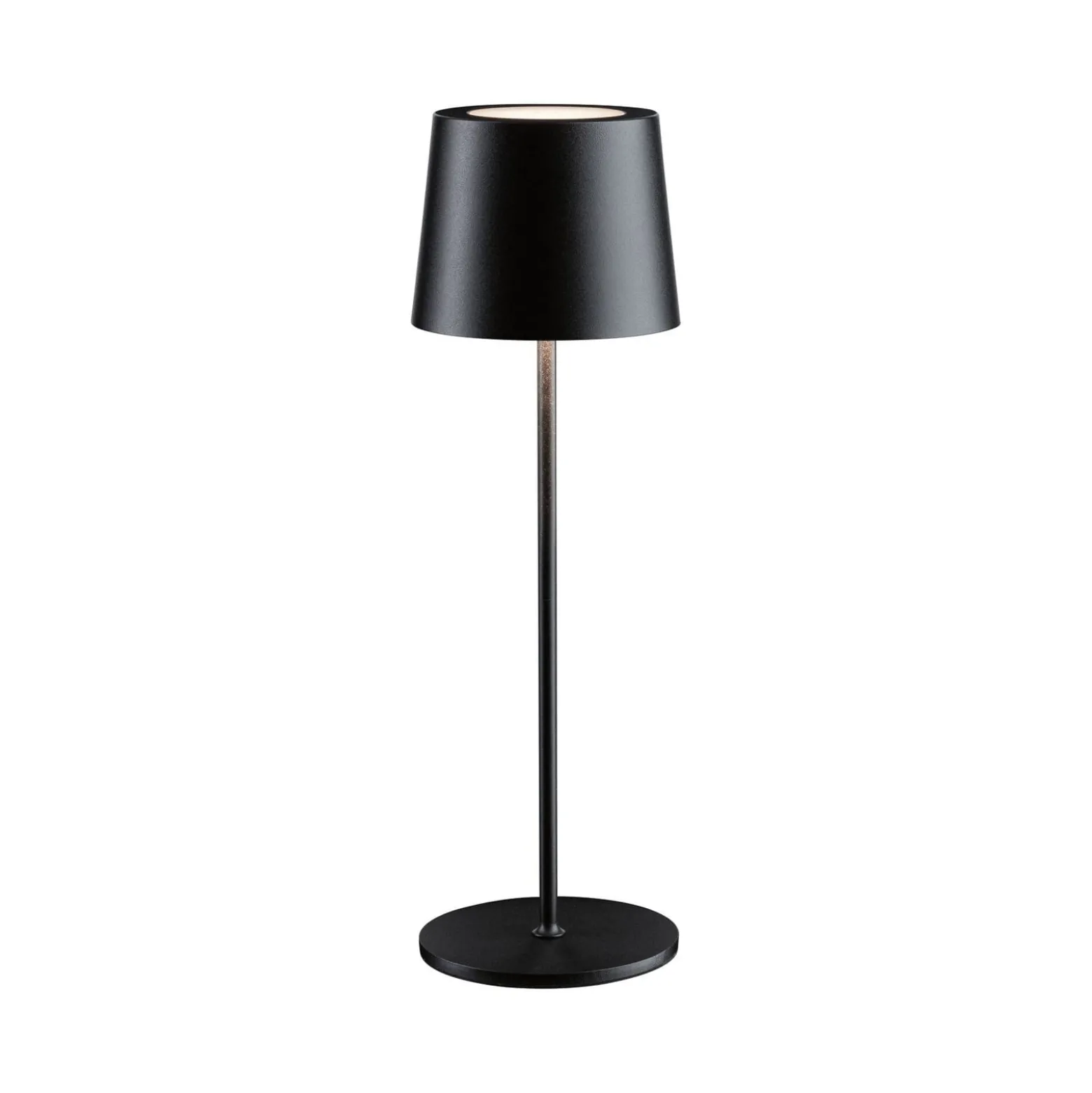 Paulmann LED-Akku-Tischlampe Gilo, schwarz, Kunststoff, IP44