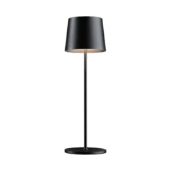 Paulmann LED-Akku-Tischlampe Gilo, schwarz, Kunststoff, IP44