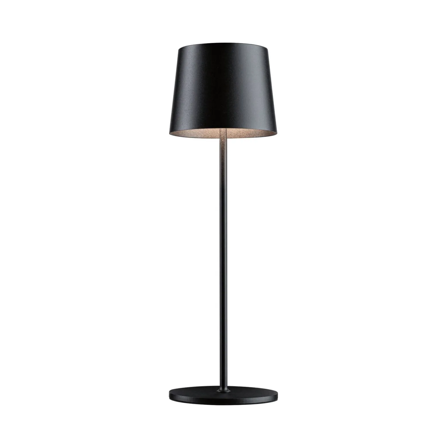 Paulmann LED-Akku-Tischlampe Gilo, schwarz, Kunststoff, IP44