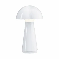 Paulmann LED-Akku-Tischleuchte Onzo, weiß, Kunststoff, IP44