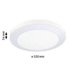 Paulmann LED-Außendeckenleuchte Circula, weiß, Sensor, IP44
