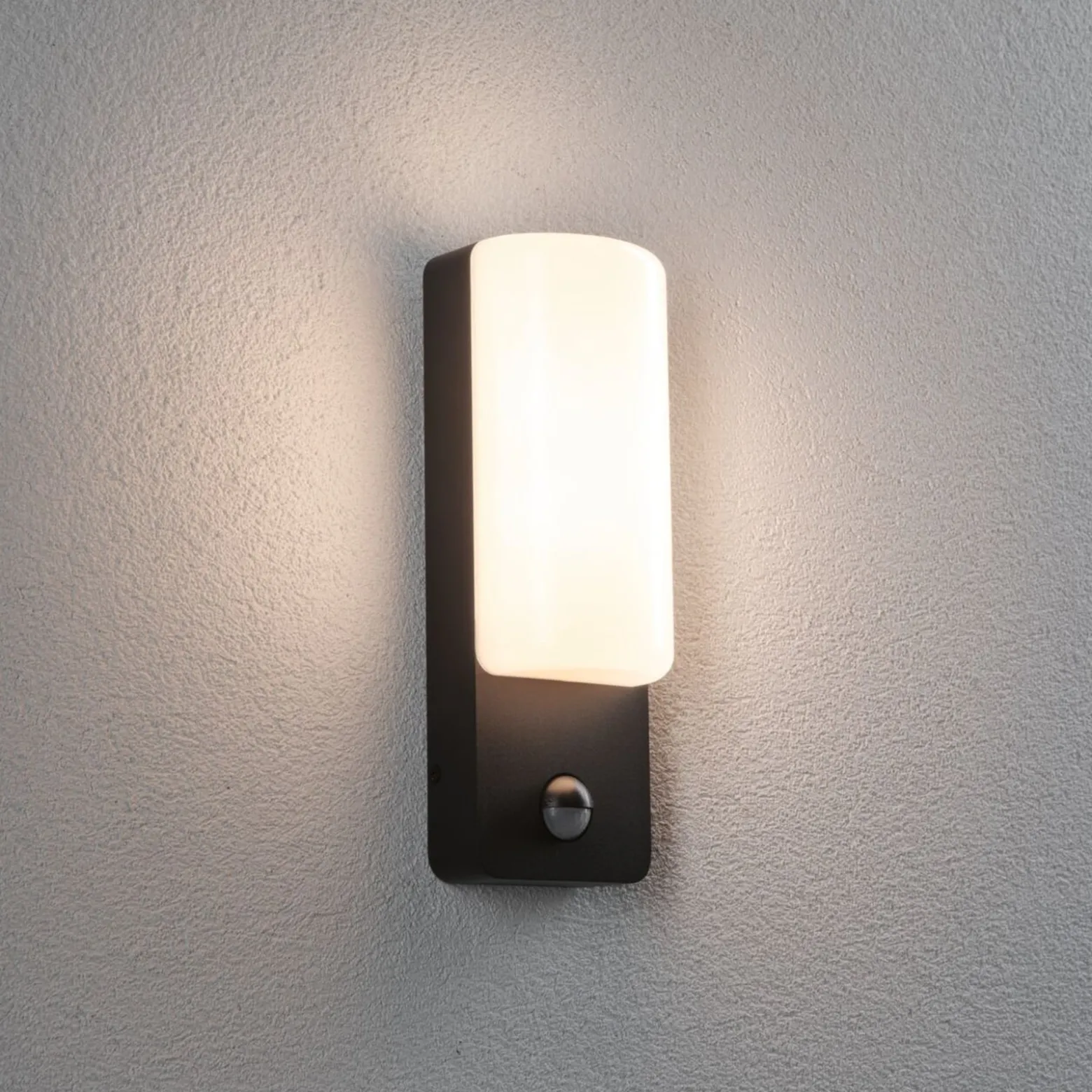 Paulmann LED-Außenwandlampe Bonnie, Alu, anthrazit, Sensor