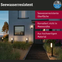 Paulmann LED-Außenwandlampe Bonnie, Alu, anthrazit, Sensor