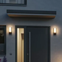 Paulmann LED-Außenwandlampe Bonnie, Alu, anthrazit, Sensor