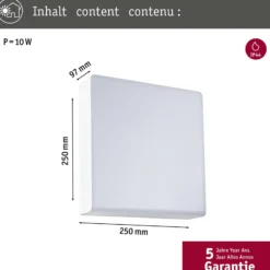 Paulmann LED-Außenwandleuchte Azalena, Sensor, weiß