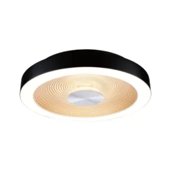 Paulmann LED-Deckenlampe Volea schwarz/gold Ø 32 cm IP44 dim