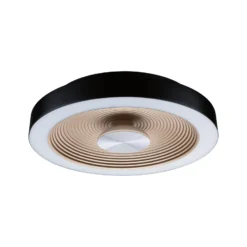 Paulmann LED-Deckenlampe Volea schwarz/gold Ø 32 cm IP44 dim