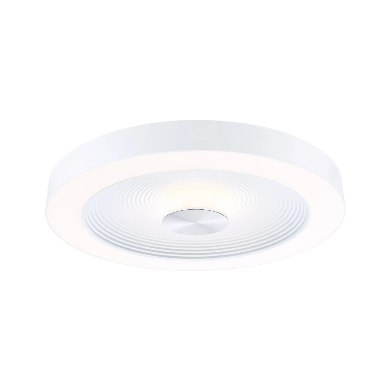 Paulmann LED-Deckenlampe Volea, weiß/silber Ø 40 cm IP44 dim