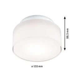 Paulmann LED-Deckenleuchte Maro, weiß, Ø 16 cm, IP44