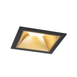 Paulmann LED-Einbau Cole Coin schwarz/gold eckig IP44 dim 3x