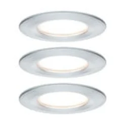 Paulmann LED-Einbauspot Nova Coin 3er aluminium rund dimmbar